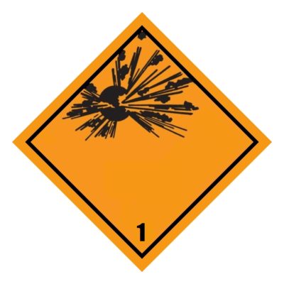 HD2101 Class 1 Placard