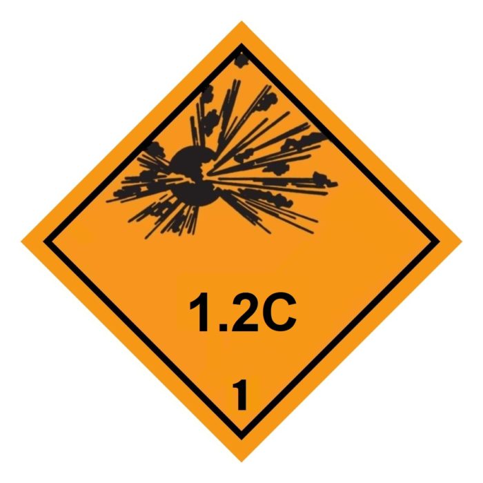 HD2113 Class 1.2C Placard