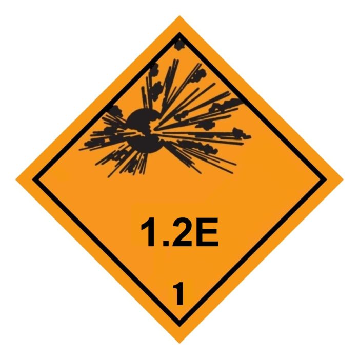 HD2115 Class 1.2E Placard