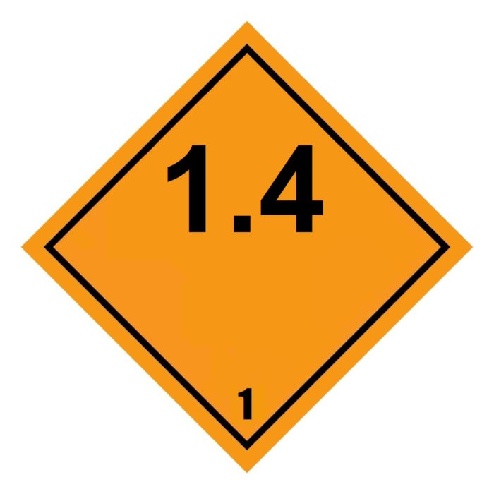 HD2130 Class 1.4 Placard