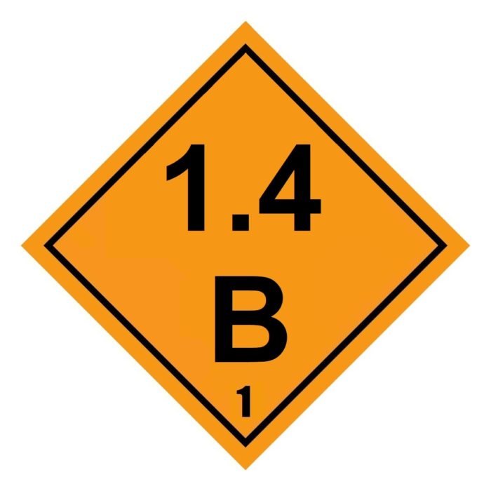 HD2133 Class 1.4B Placard