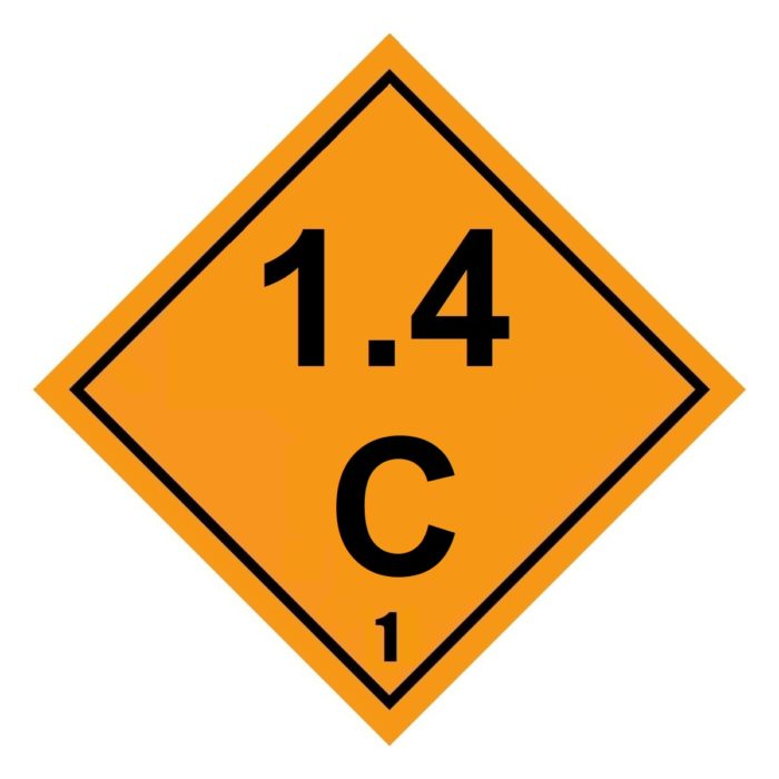 HD2134 Class 1.4C Placard