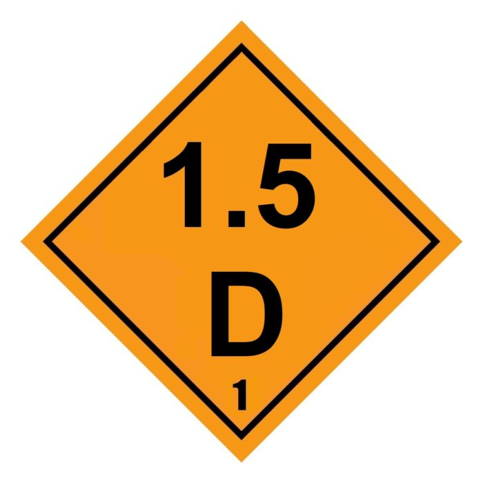 HD2151 Class 1.5D Placard
