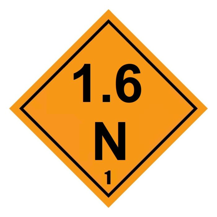 HD2161 Class 1.6N Placard