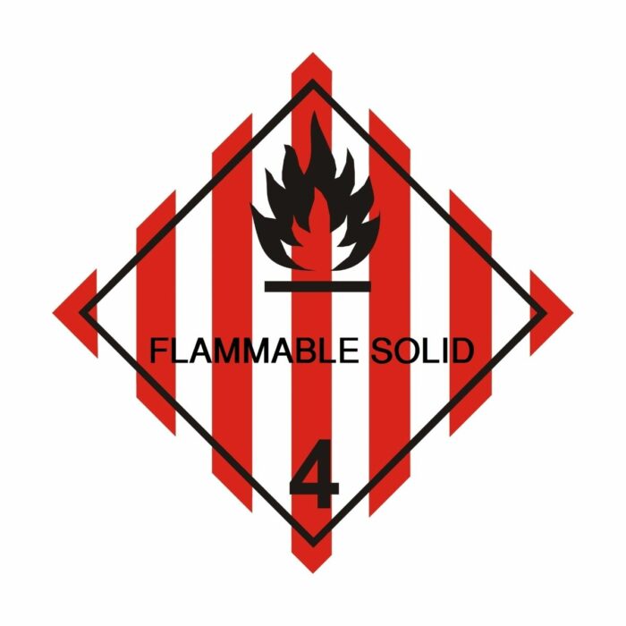 HD1401 UN Hazard Warning Diamond Class 4.1 Flammable Solid