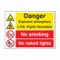 SS16234Q Explosive Atmosphere LPG Highly Flammable No Smoking_Naked Light