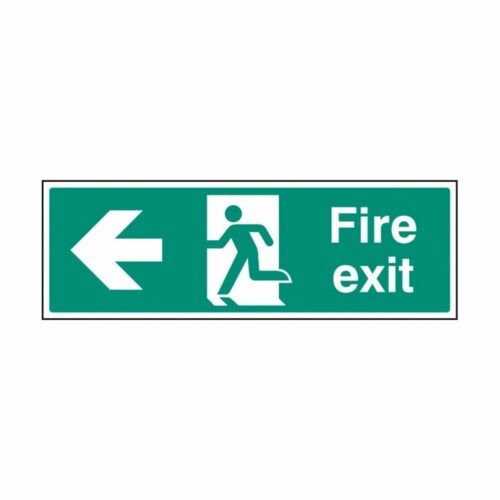 SS32003G Fire Exit - Left (300 x 100mm)