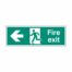 SS32003G Fire Exit - Left (300 x 100mm)