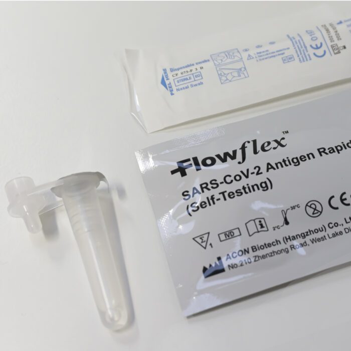 JP2023 FlowFlex Antigen test kit close up 1
