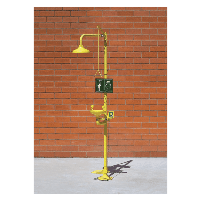 FA4250 ∙ Floor Mounted Emergency Shower with Treadle Operated Eyewash